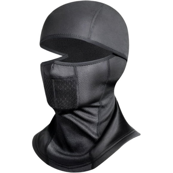shiyou-Balaclava Ski Mask Winter Balaclava Ski Mask for Men Women, Windproof Thermal Face Mask Cold Weather Scarf for Cycling Skiing Climbing Ninja Shiesty Sun Hood UV Protection Black