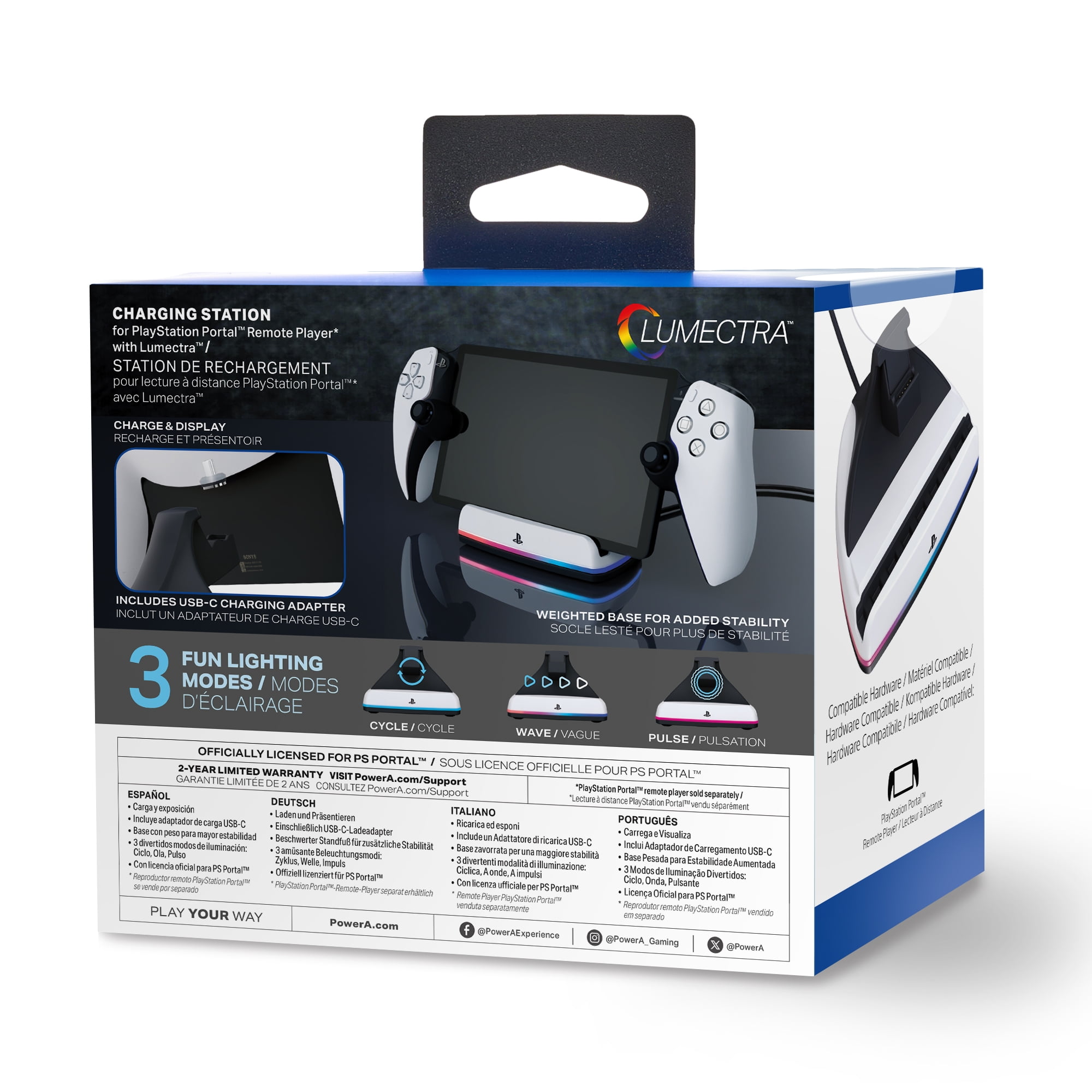 PowerA Charging Station for PlayStation Portal™ Remote Player with Lumectra™