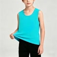 thumbnail image 4 of Ceisia Boys' Solid Color Sleeveless Cotton Tank Top Blue 11 Years-12 Years Gift, 4 of 6