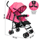 thumbnail image 5 of Carriola de Bastón para Bebé Asiento Multiposiciones Ruedas con Freno Cinturón de 5 Puntos Soporta hasta 15 kg - Rosa, 5 of 7