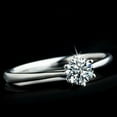 thumbnail image 4 of Yesbay Women Clear Zircon Inlaid Wedding Bridal Engagement Party Jewelry Ring Size 6-9-US 6, 4 of 7