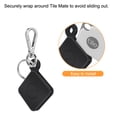 thumbnail image 4 of Fintie Silicone Case with Carabiner Keychain for Tile Pro (2020 & 2018), Anti-Scratch Lightweight Soft Protective Sleeve Skin Cover, Black, 4 of 7