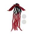 thumbnail image 1 of Accesorios de Casco de Motocicleta Decoración Trenza de Seis Hebras con Lazo para Cascos de Motocicleta Bicicleta Esquí Negro Rojo Brillante Seda de Alta Temperatura 1 Set, 1 of 6
