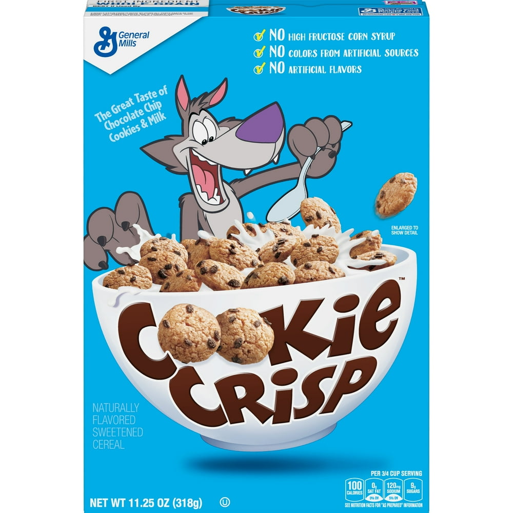 Cookie Crisp Cereal, Chocolate Chip Cookie Flavored, 11.25 oz Walmart