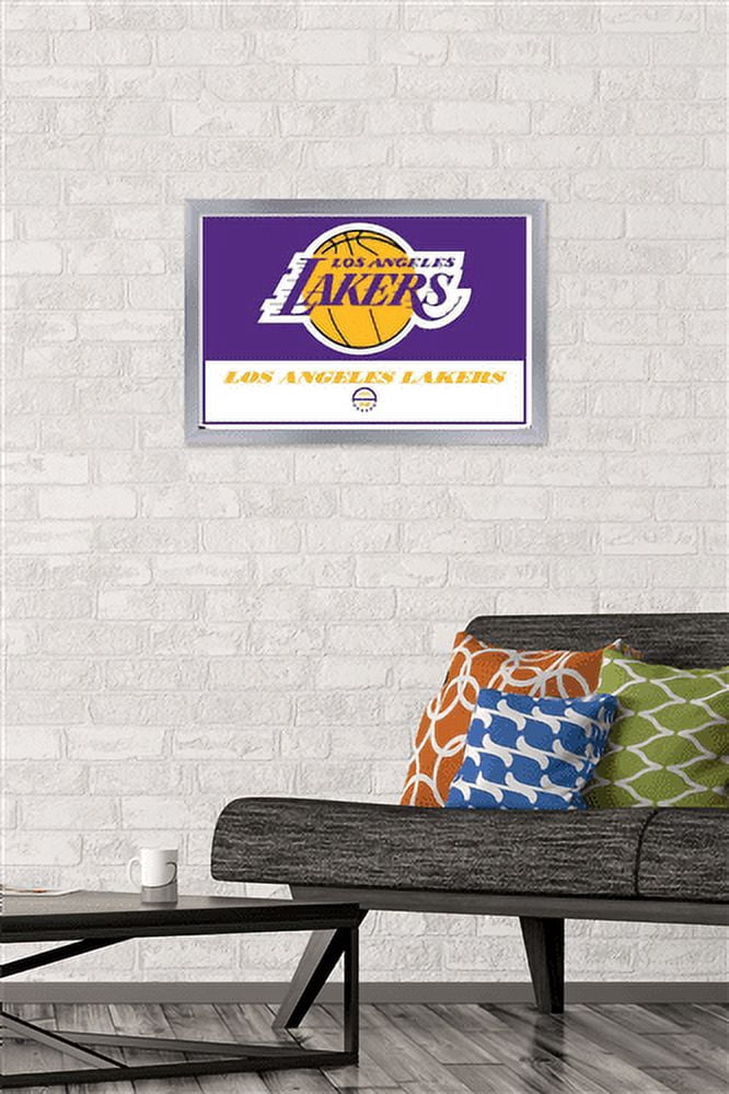 NBA Los Angeles Lakers - Logo 21 Wall Poster, 14.725" x 22.375", Framed