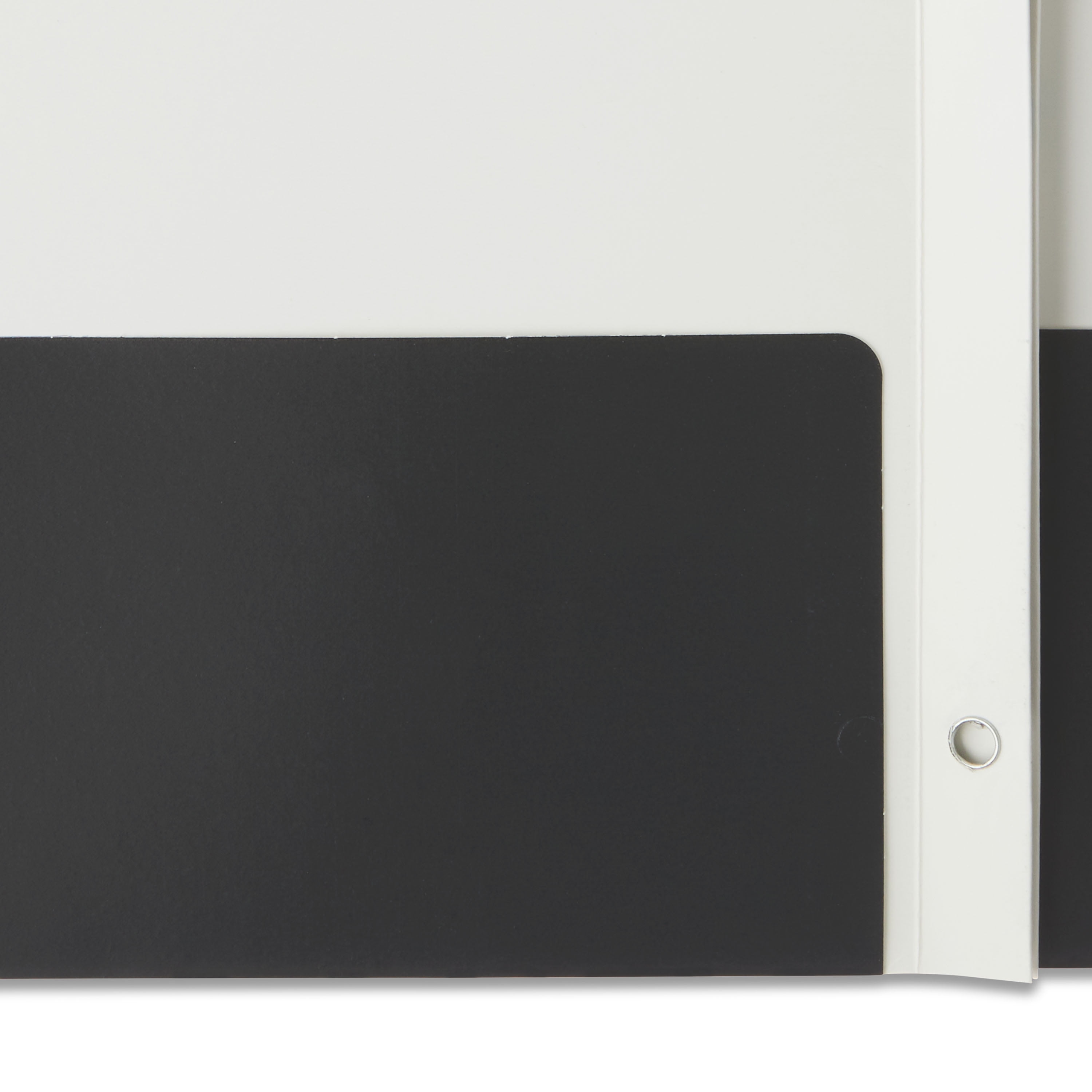 Pen+Gear Letter Size 3-Prong Paper Folder, Black