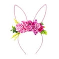 thumbnail image 1 of Diadema con orejas de conejo de Pascua, accesorio para disfraz de fiesta de Pascua de Navidad Rosa, 1 of 9