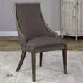 thumbnail image 2 of Uttermost Aidrian Chaise d'Appoint en Bois et Tissu en Gris, 2 of 8