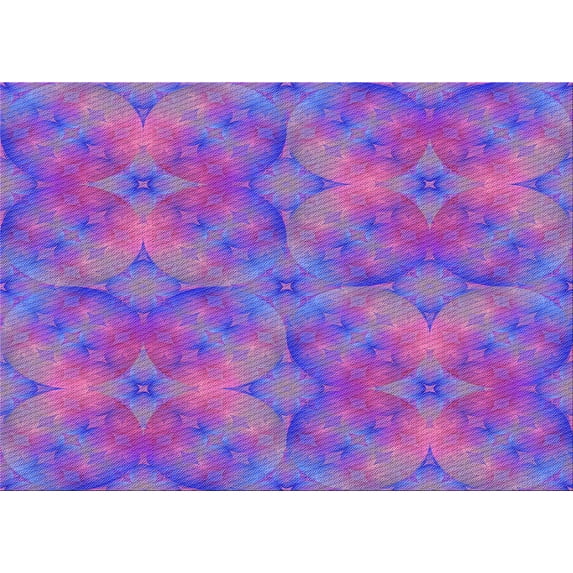 Ahgly Company Machine Washable Indoor Rectangle Transitional Purple Area Rugs, 7' x 10'