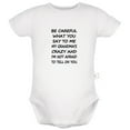 thumbnail image 5 of iDzn Pack of 2, Don't Touch Me & My Grandma's Crazy Funny Rompers For Babies, Newborn Baby Unisex Bodysuits, Infant Jumpsuits, Toddler 0-24 Months Kids One-Piece Oufits, 5 of 5