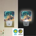 thumbnail image 5 of WOBOGO Blue Moon LED Night Light 2 Pcs Set 0.5 Watt Wall Plug in Dusk to Dawn Automatic Switch Soft White Light, 5 of 7