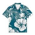 thumbnail image 5 of Boys Hawaiian Shirt Casual Lightweight Short Sleeve Tops Tropical Print Summer Beach Vacation Party Button Down Shirt,Sizes 3-15, 5 of 8