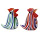 thumbnail image 1 of Escultura de pollo de vidrio soplado hecha a mano, artesanías artísticas de gallo de vidrio, figuritas de animales, adornos de decoración del hogar, 2 uds., 1 of 5