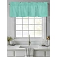 thumbnail image 4 of Valances for Windows Vintage Linen Rod Pocket Cafe Window Treatments Valance Curtains for Kitchen Bathroom Laundry Basement Windows 60"x14", 4 of 9