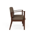 thumbnail image 2 of Amherst Wood Reception Waiting Room 2-Seat Chair / Walnut Wood / Brown, 2 of 5