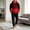 New-Red, variant on PNTUTB Fall Winter Men's Tracksuit Inkjet Print Hoodie and Drawstring Pants with Pockets Casual Comfort Fashion Trendy Two Piece Set