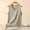 Green, variant on Women's Solid Color Bamboo Viscose Pajama Tank Top V Neck Sleeveless Sleep T-Shirt Gray XXXL(XXXL)