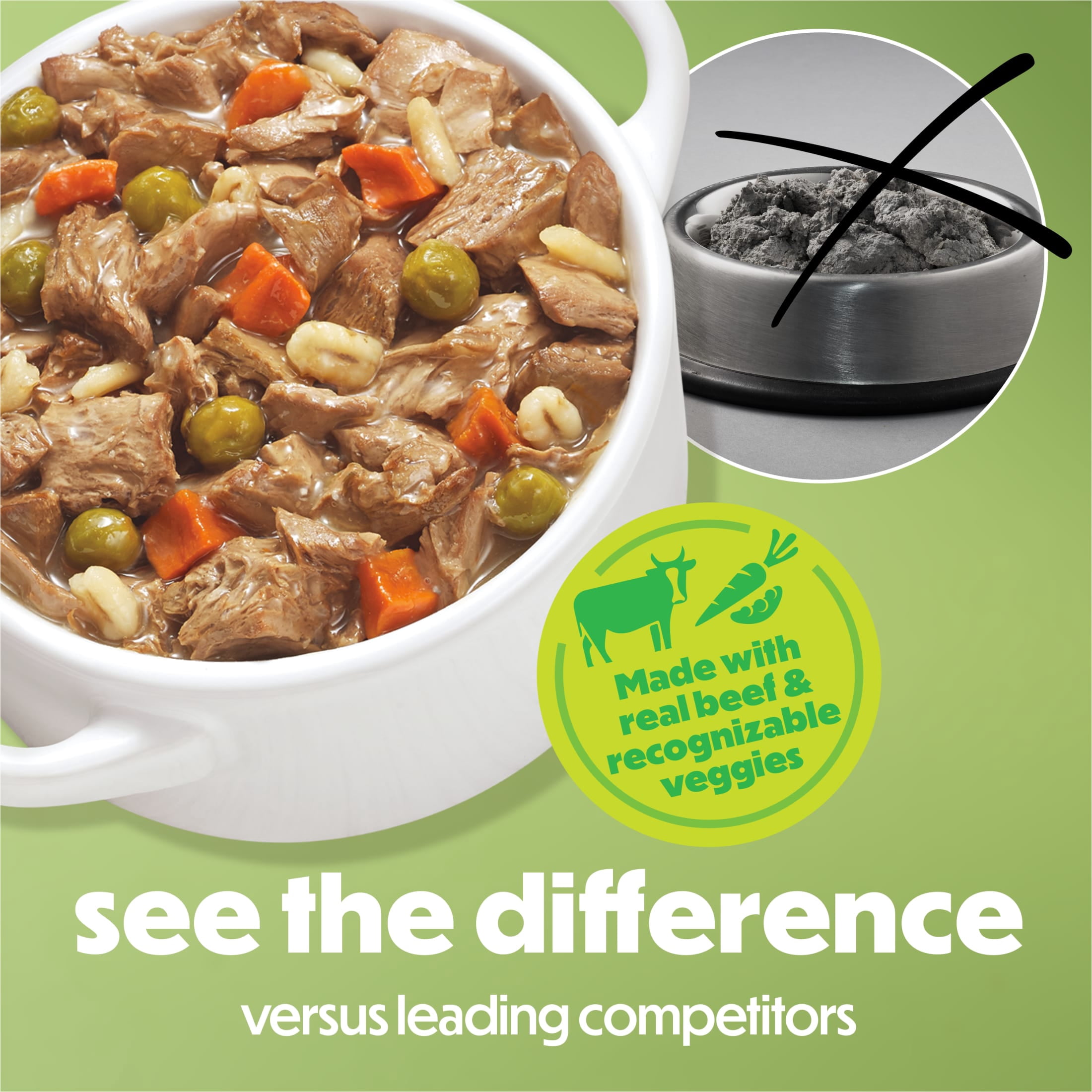 (6 pack) Purina Beneful Dog Food Freshly Prepared Meals, Dog Food Fresh, High Protein Wet Dog Food, Beef Stew, 10 oz.