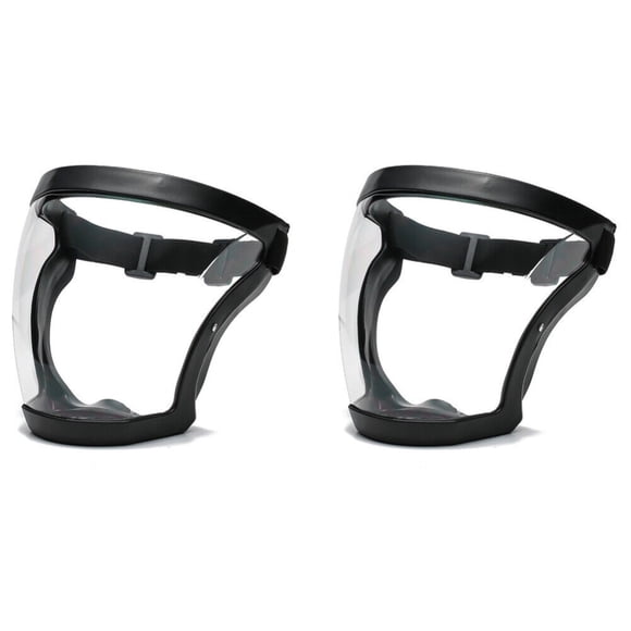 HLONK US 2-4 Pc Full Face Shield Protective Anti-fog Transparent High-Definition Cover zzz