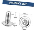 thumbnail image 2 of Bybiment M6-1.0 14mm Flanged Button Screws Bolts, Steel 18-8 (304), Fully Threaded, Drive, Quantity 100, 2 of 7