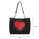 thumbnail image 5 of Bolso Hombro Con Forma Corazón para Mujer Bolso Mano Diario Gran Capacidad para Mujer (negro), 5 of 9