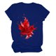 thumbnail image 5 of Camisas de Manga Corta para las Mujeres Impresión de Manga Corta Cuello Redondo, Camisa Casual de Poliéster para las Mujeres, Lavado de Manos, 5 of 8