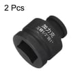 thumbnail image 3 of 2pcs 4 Point Square Socket 1/2" Drive 1" 40CR Steel Square Impact Wheel Socket, 3 of 7