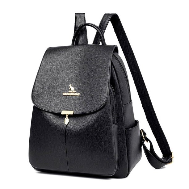 Mochila informal para mujer, moderna, para viajes al aire libre, de cuero suave, para estudiantes, combina con todo