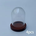thumbnail image 6 of Clear Glass Cloche Dome Display Jar Case DIY Decorative Centerpieces Flower Cover Transparent Dome Cloche for Showcase Home Valentine's Day Red, 6 of 8