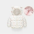 thumbnail image 4 of EnJoCho Baby Kids Vestment Autumn Winter Toddler Girl Boy Long Sleeved Down Padded Jacket Light Ear Padded Coat 1 to 6 Years Kids Trendy Outfits 12-18 Months, 4 of 4
