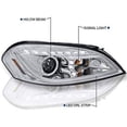 thumbnail image 3 of DRL LED Light Bar Strip Projector Headlight Head Lamp Replacement in Chrome Housing Clear Lens Made For And Compatible With 2006 - 2013 Chevy Chevrolet Impala 06 07 08 09 10 11 12 13, 3 of 7