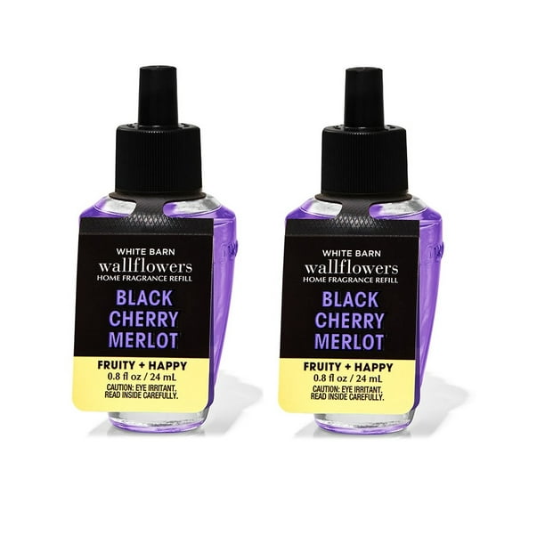 2 Bath and Body Works Wallflower Refill Bulbs Black Cherry Merlot