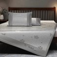 thumbnail image 1 of 2026 Cool Feeling Ice Silk Bed Sheet Set,Foldable Silky Touch Cooling Mat Mattress Washable, 1 of 5