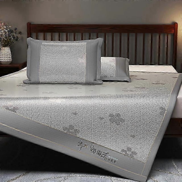 2026 Cool Feeling Ice Silk Bed Sheet Set,Foldable Silky Touch Cooling Mat Mattress Washable