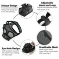 thumbnail image 3 of Short Snout Dog Muzzle, Breathable Mesh Anti Biting Chewing and Barking Muzzle(Black), 3 of 5