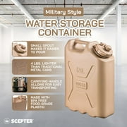 Scepter Lightweight BPA 5 Gallon 20 Liter Water Storage Container, Sand
