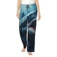 thumbnail image 1 of Gaeub Pantalon de Pyjama Doux Imprimé Requin Réaliste 3D pour Femmes, Jambe Grand Confortable Décontracté Yoga Capri Jambe Grand-TG, 1 of 6