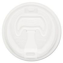 Dart Optima Reclosable Lid, Fits 12 oz to 24 oz Foam Cups, White, 100 Pack, 10 Packs/Carton