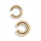 thumbnail image 5 of Pendientes de Metal dorados y sencillos para mujer, aretes de joyería para niña, con Clip para cartílago femenino, redondos, a la moda, 2022 JM, 5 of 5