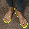 thumbnail image 5 of VerPetridure Women's Sandals Summer Casual Metallic Decorated Candy Color Sandals With Flat Heels, 5 of 9