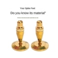 thumbnail image 2 of 8 Pairs Speaker Spikes 6x36mm Copper Isolation Stand+base Pad Feet For Speaker Amplifier Dvd Player, 2 of 5