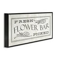 thumbnail image 3 of Stupell Industries Fresh Picked Flower Bar Sign Vintage Boutique Florals Graphic Art White Framed Art Print Wall Art, 10x24, by Daphne Polselli, 3 of 5