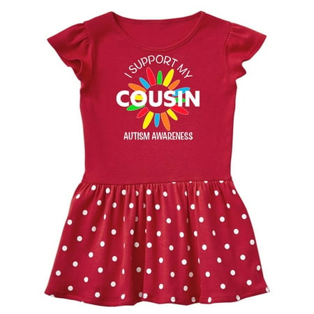 

Inktastic I Support My Cousin Autism Awareness Gift Baby Girl Dress