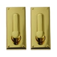 thumbnail image 1 of KAKOWELY bag hardware 2PCS Handbag Suitcases Accessories High-end Female Bag Lock Simple Rectangular Bag Buckle Zinc Alloy Leather Bag Lock for Handbag Bag (Golden)Size L, 1 of 5