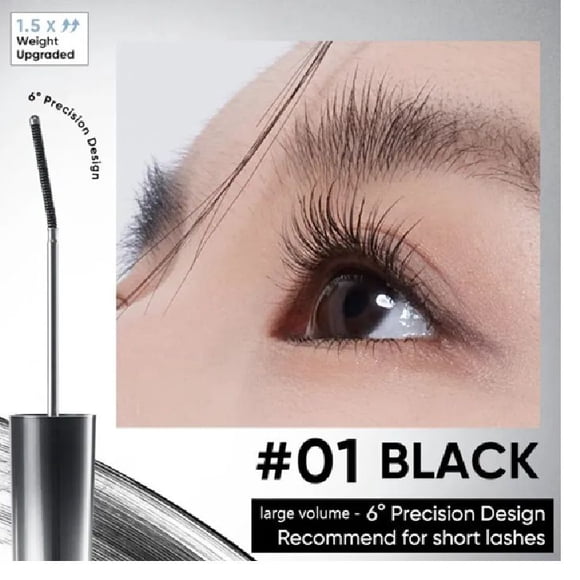 Rizador de pestañas 3D Judydoll de Mascara, gran volumen, negro