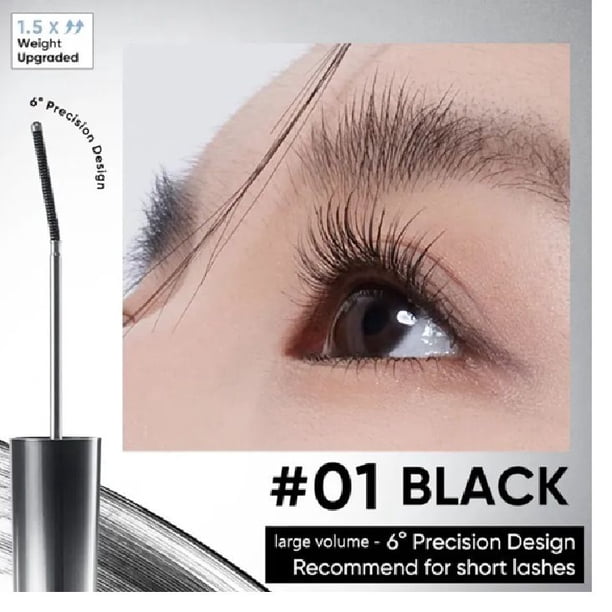 Rizador de pestañas 3D Judydoll de Mascara, gran volumen, negro