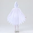 thumbnail image 3 of GYRATEDREAM Toddler Kids Boys Girls Halloween Costume White Ghost Face Cloak Cape Party Cosplay Robe Ghost Costume, 3 of 7
