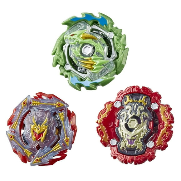 Beyblade Burst Rise Hypersphere, 3 toupies Battle Heroes : Ace Dragon D5, Rudr R5, Viper Hydrax H5
