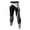 White, variant on AJGRHE Men's Gym Running Compression Tights Athletic Base Layer Workout Pants for Basketball Training Fitness Black L