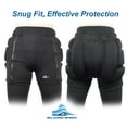 thumbnail image 4 of SKATING SPIRIT Zip-on Zip-Off Padded Shorts Protective Crash Pants Tailbone Hip Butt Pad for Skating Skateboarding Skiing, 4 of 7